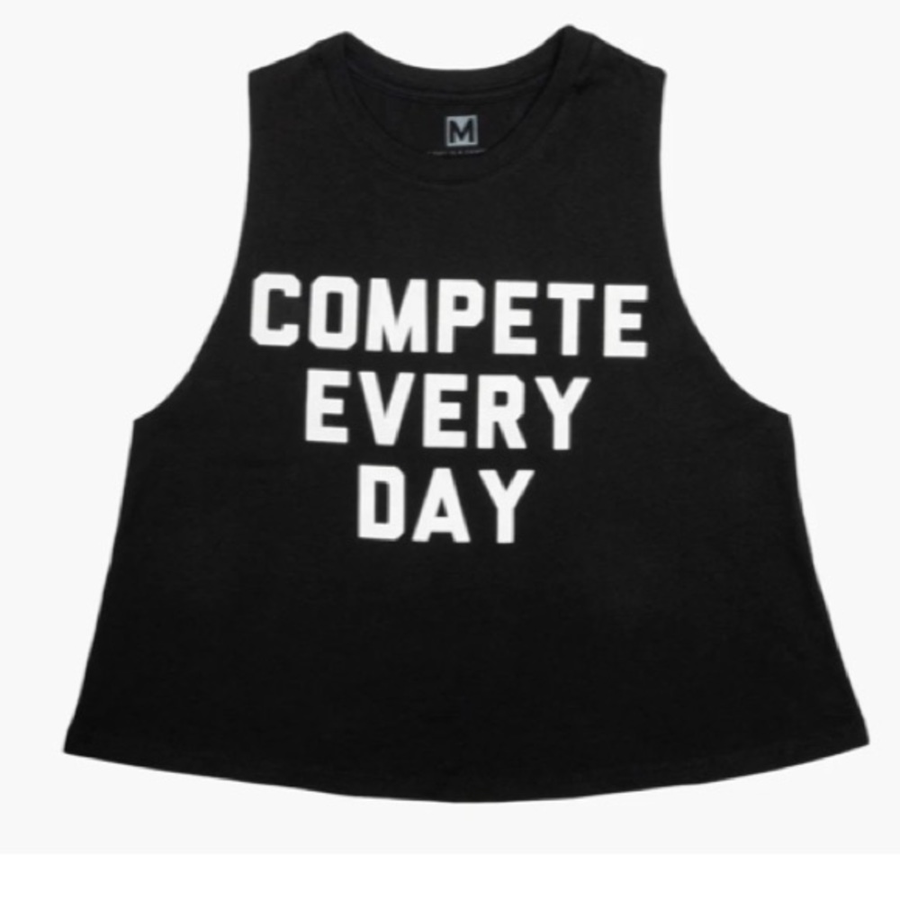 COMPETE EVERY DAY WOMEN'S RACERBACK CROP TANK